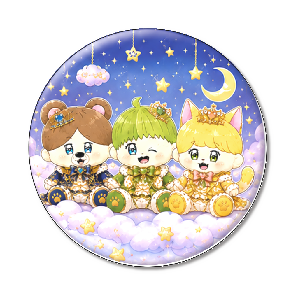 全員集合B 二周年イラスト缶バッジ
