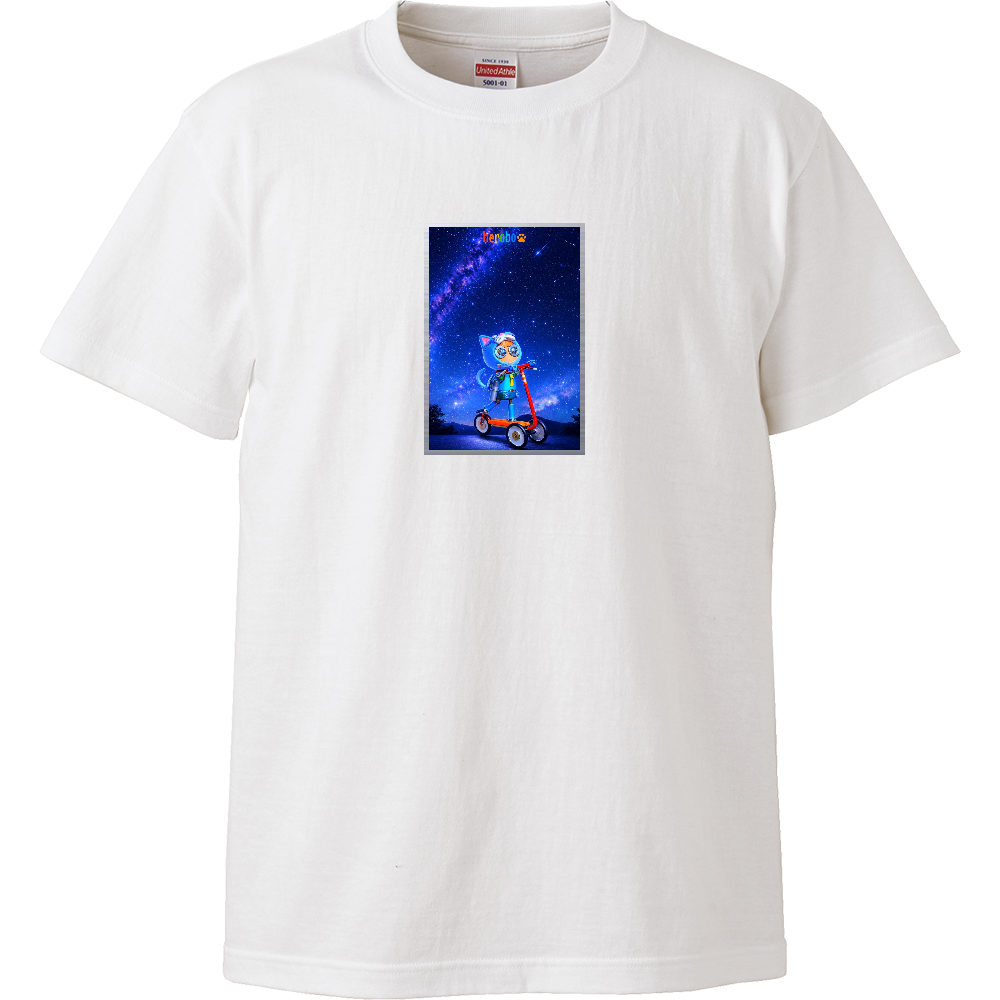 ヒーロボハイクオリティTシャツ　星空