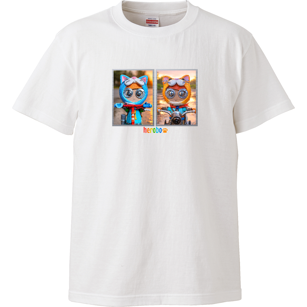 ヒーロボハイクオリティTシャツ　ニャンロボ2