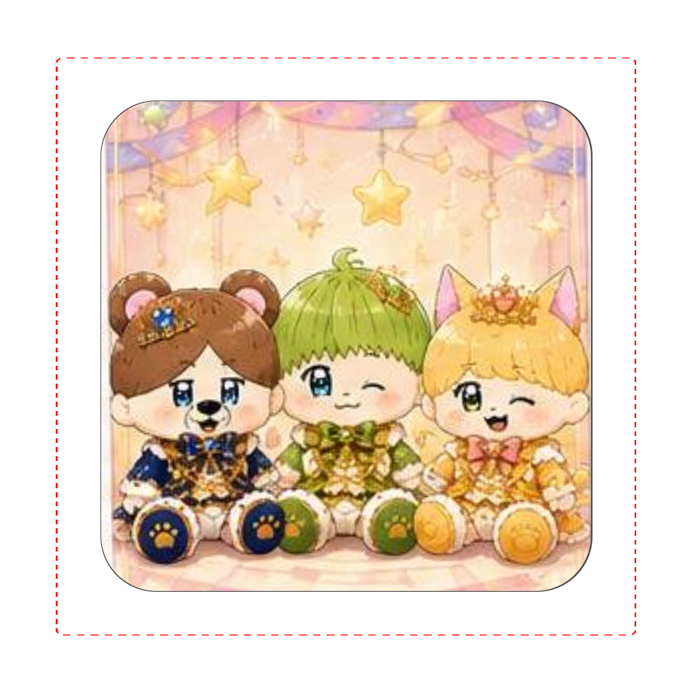 全員集合Bvar 二周年イラストハンカチ