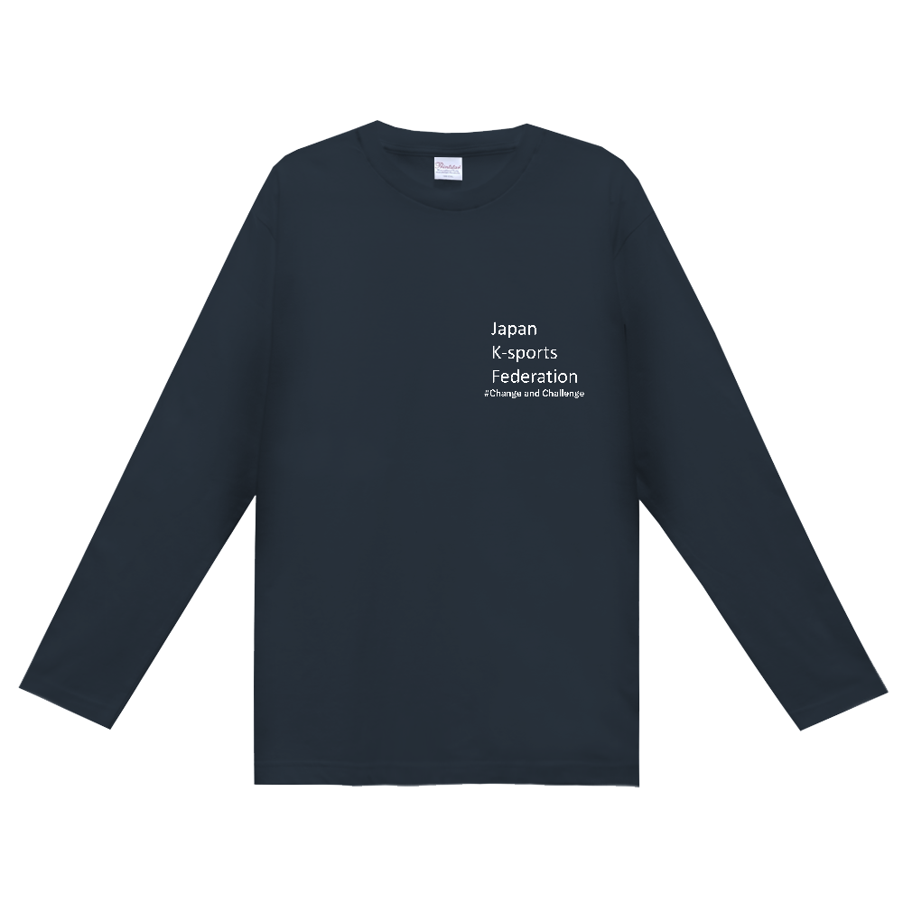 長袖Ｔシャツ　白字