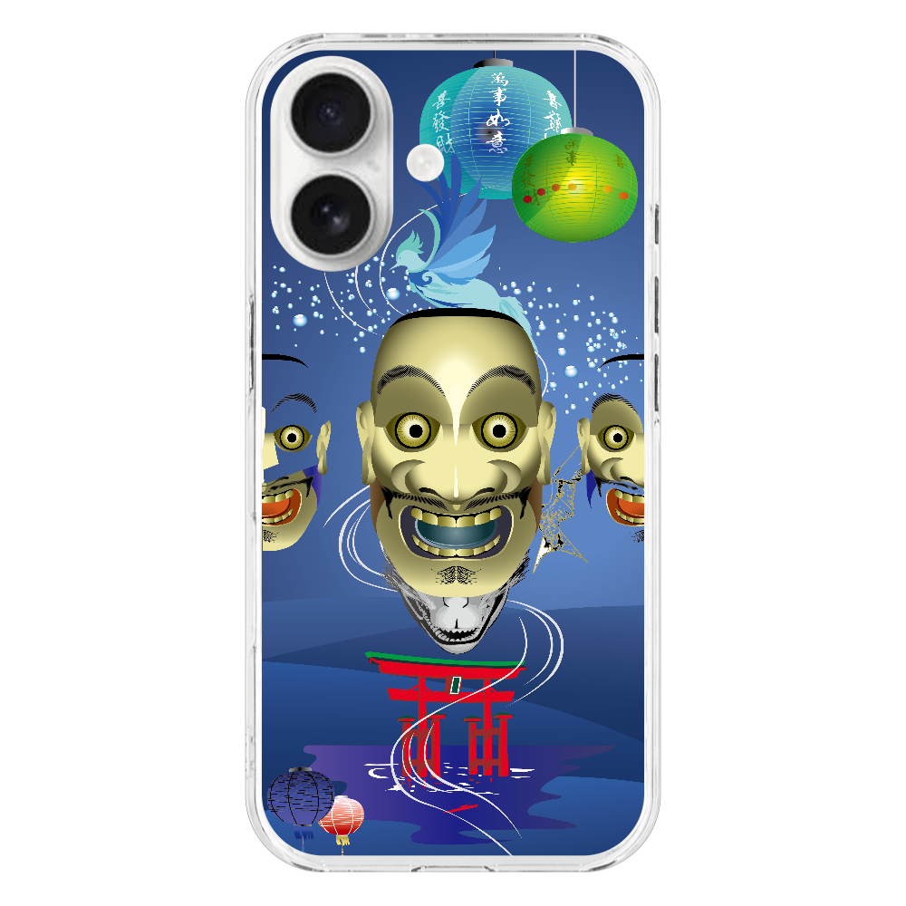 Z050 ジャパン『奇面』 iPhone17 (透明)(ハードケース)|PLATA