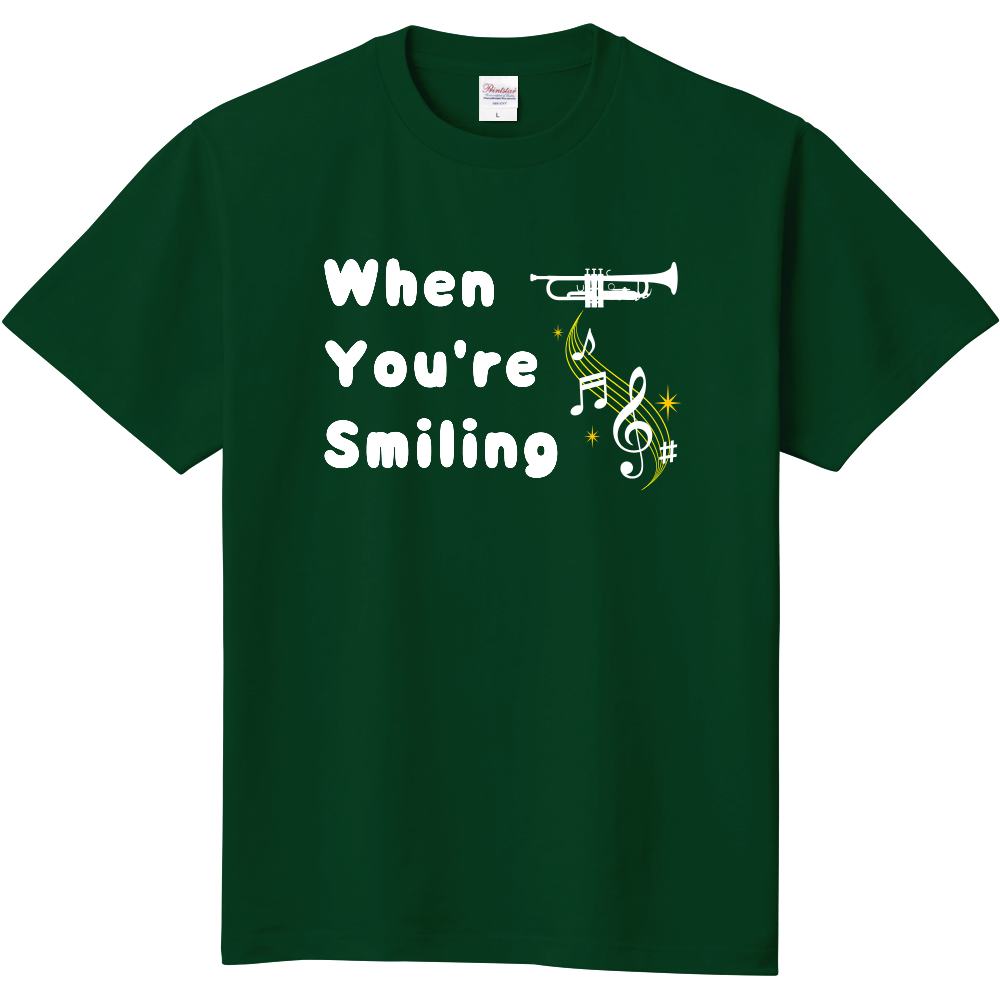 When You're Smiling(ホウェン・ユア・スマイリング) 定番Tシャツ(アイビーグリーン) No.2