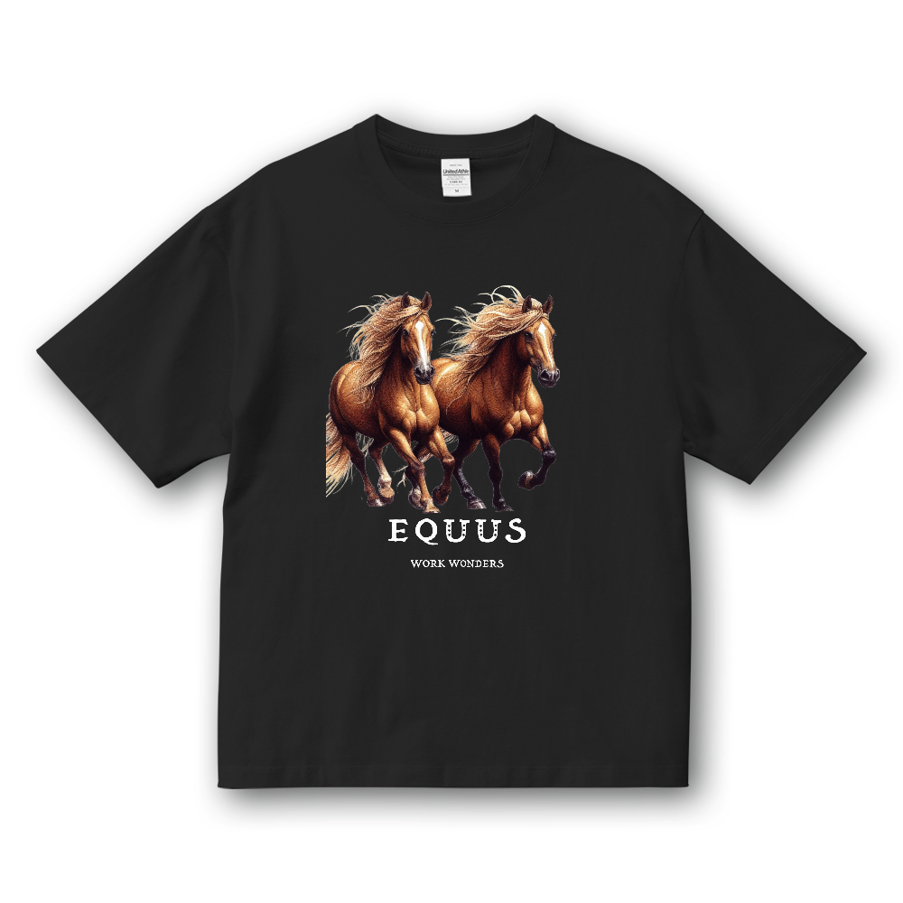 2頭の馬Tシャツ
