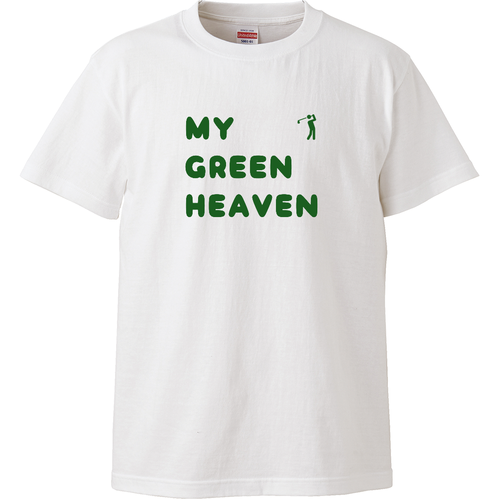 MY GREEN HEAVEN(マイ・グリーン・ヘブン)ハイクオリティーTシャツ(ホワイト)
