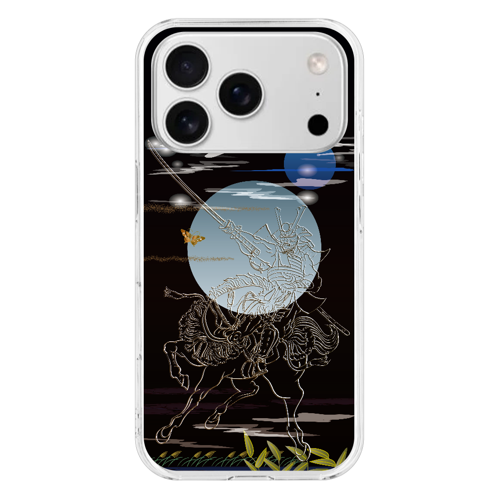 Z063　ジャパン『馬上17p』 iPhone17pro (透明)(ハードケース)｜PLATA