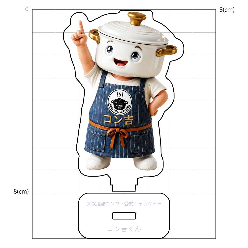 公式キャラクターコン吉くん「いってみよーアクスタ」８cm