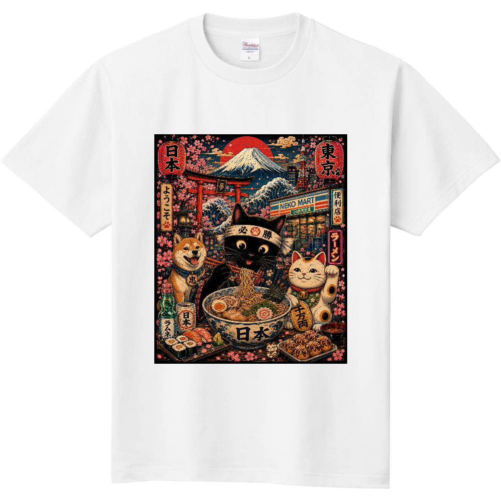 東京日本オールスター 黒猫柴犬ラーメンコンビニ