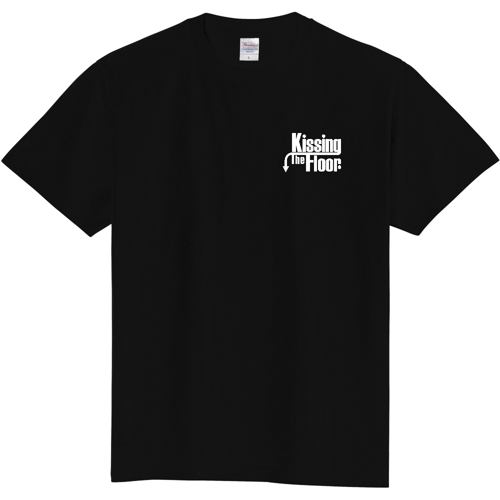 Kissing The Floor The Thrill Of The Ride Black and White T-shirt