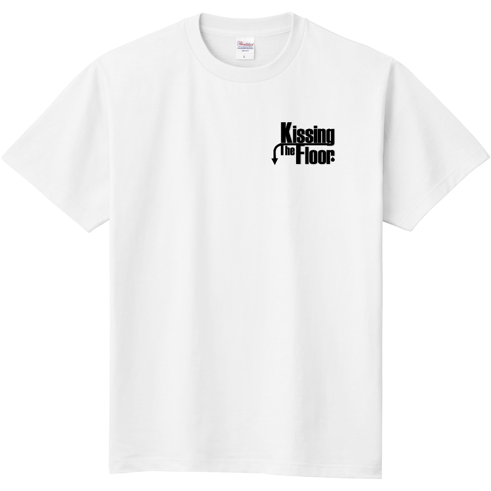 Kissing The Floor La-Di-Da Back Black Small Logo Front T-shirt