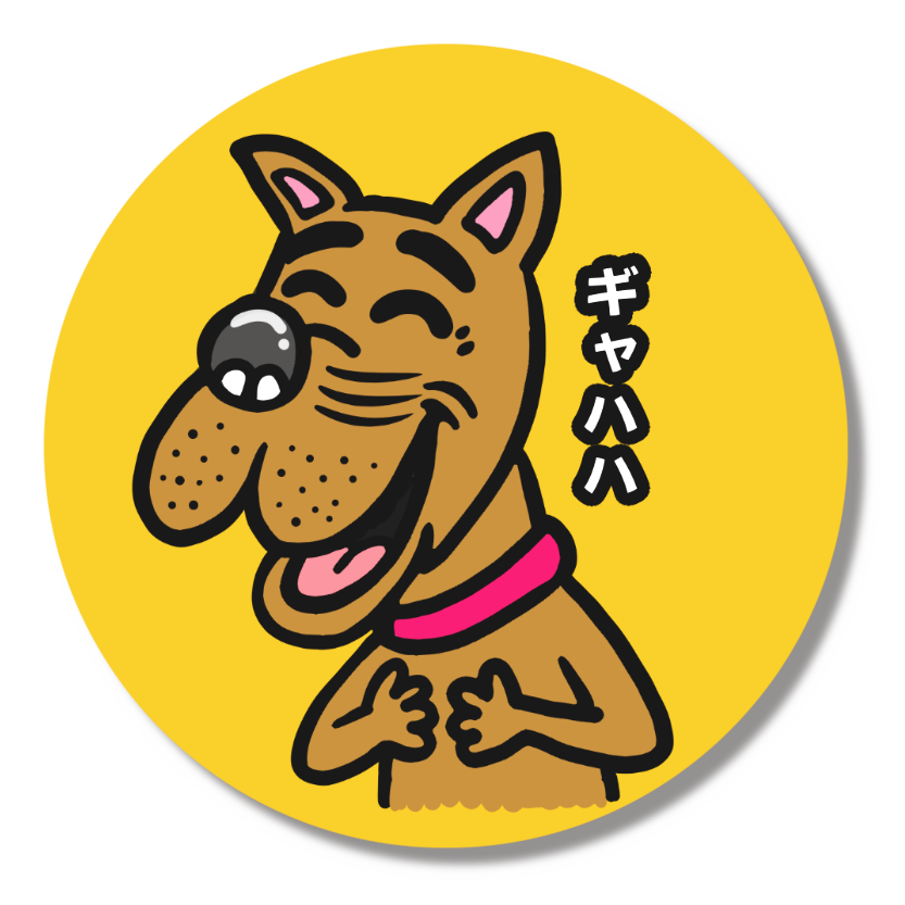 ダルかわ犬バッジ2♪