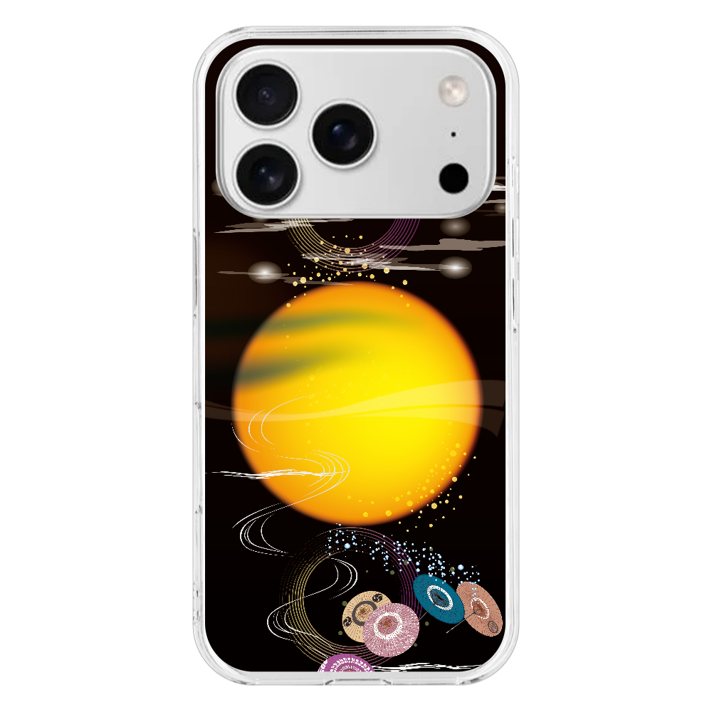 Z055 ジャパン『月夜17p』 iPhone17pro (透明)(ハードケース)|PLATA