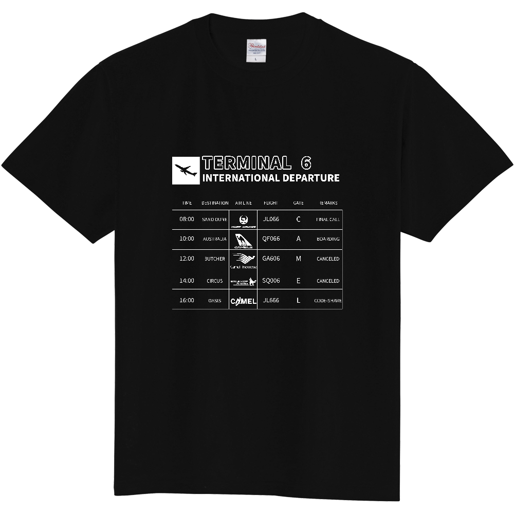 案内表示Ｔシャツ＜白・前面＞