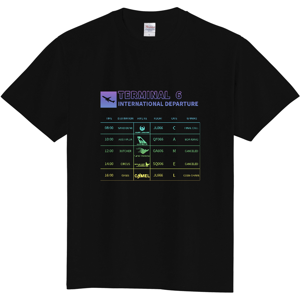 案内表示Ｔシャツ＜グラデーション・前面＞