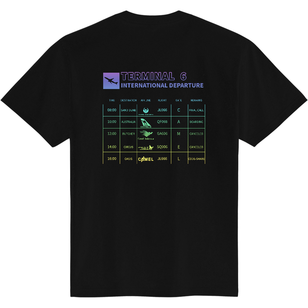案内表示Ｔシャツ＜グラデーション・背面＞