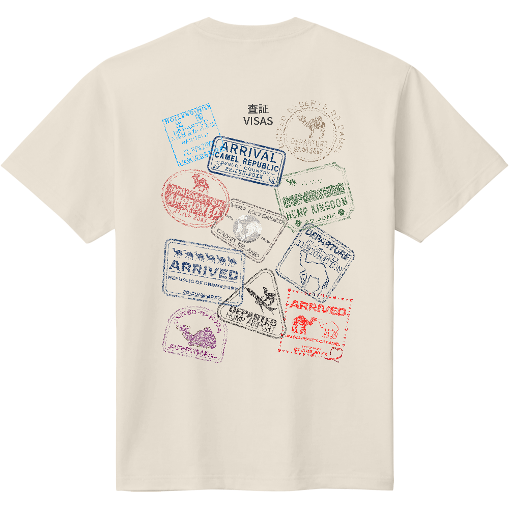 パスポートＴシャツ＜ノーマル・背面＞
