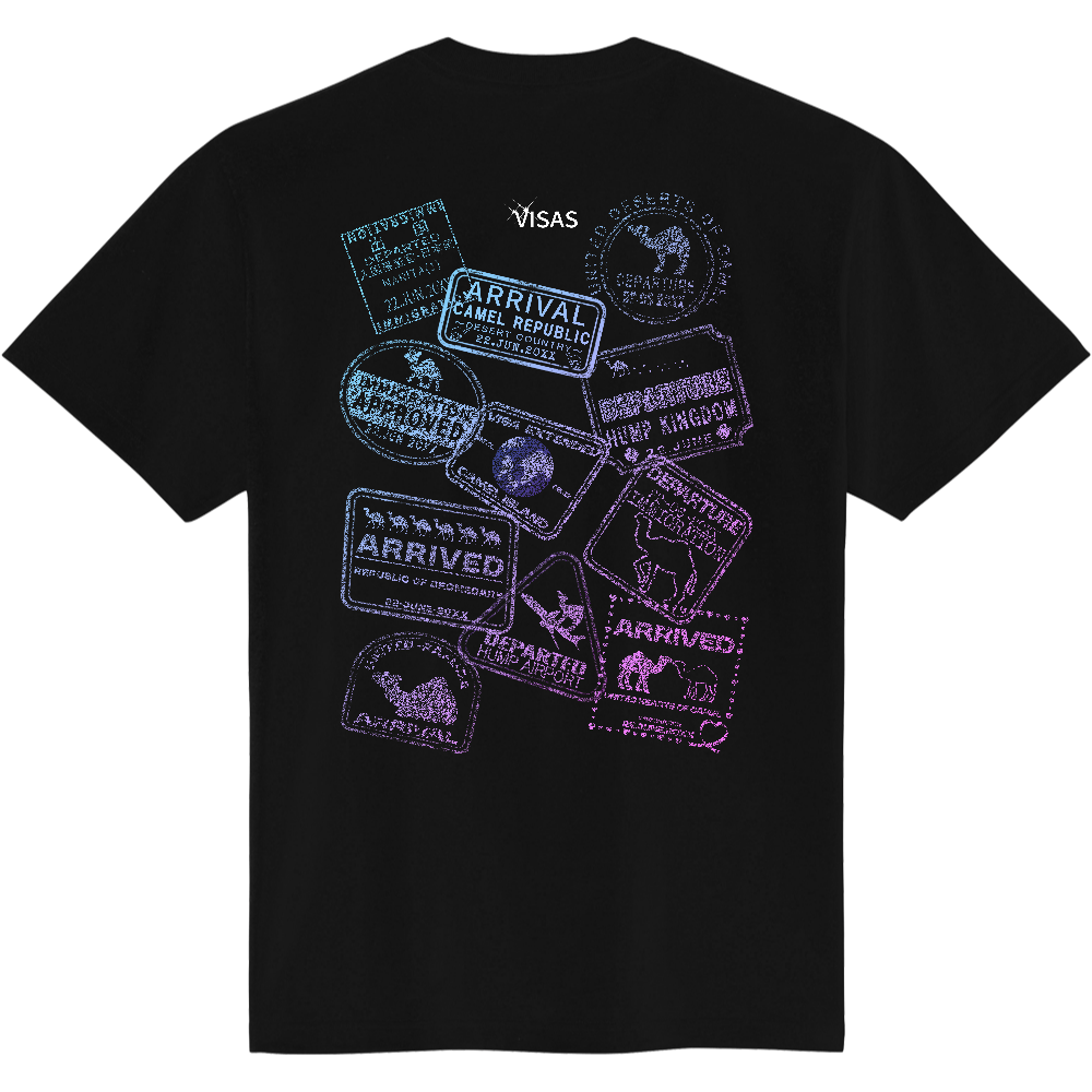 パスポートＴシャツ＜グラデーション・背面＞