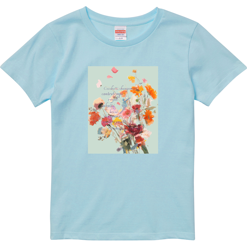 étude バレエpas 花のワルツTシャツ(ライトブルー)妖精ブルー