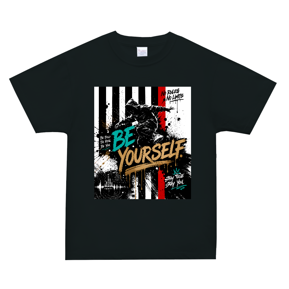 Be Yourself ストリートグラフィックTシャツ