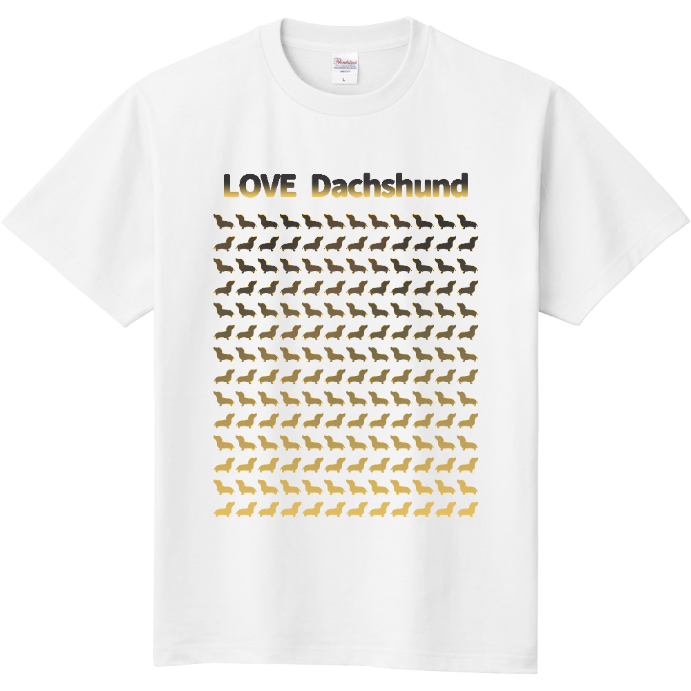 ダックスフントTシャツ＜前面＞