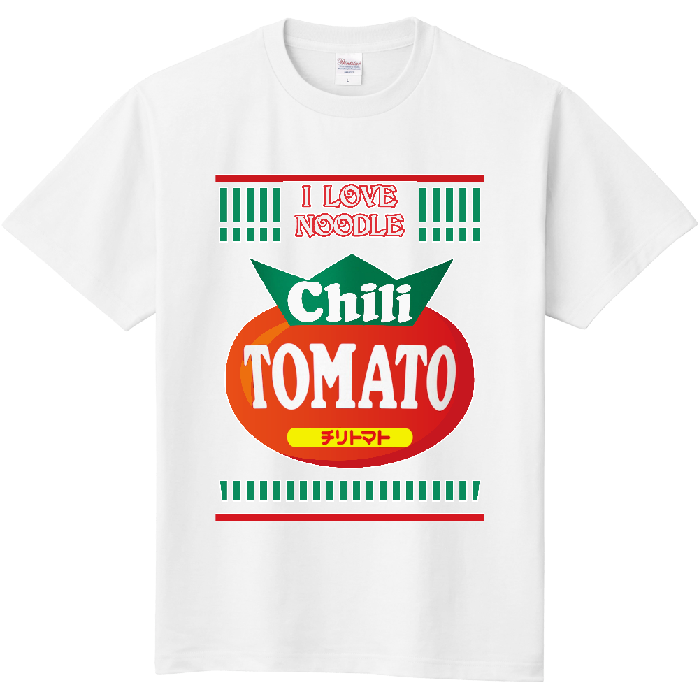 カップヌードル・ファンＴシャツ　（チリトマト）＜前面＞