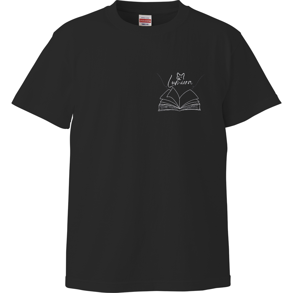 LUMIORA【Tシャツ 白本ロゴ】