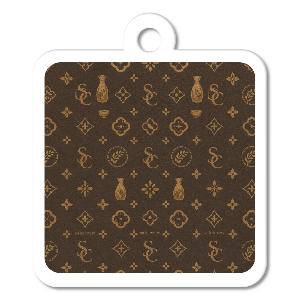 SAKECREW Luxury Monogram Acrylic Keychain