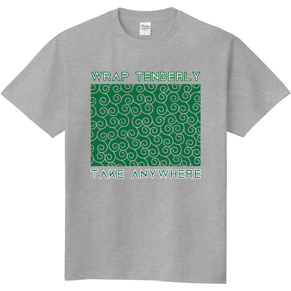 唐草模様風呂敷T　WRAP＜透過・前面＞