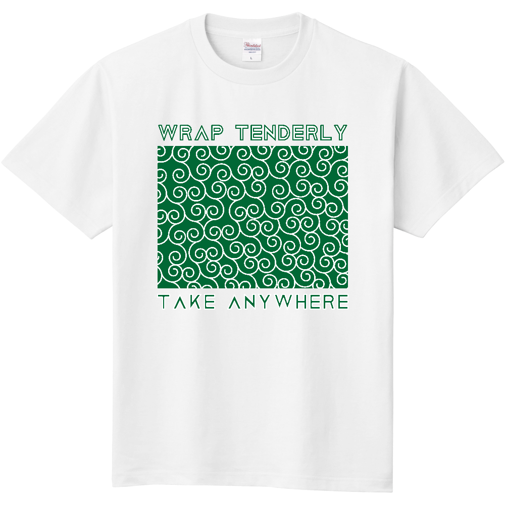 唐草模様風呂敷T WRAP<ノーマル・前面>