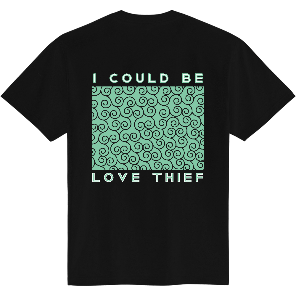 唐草模様風呂敷T LOVE THIEF＜パステル透過・背面＞
