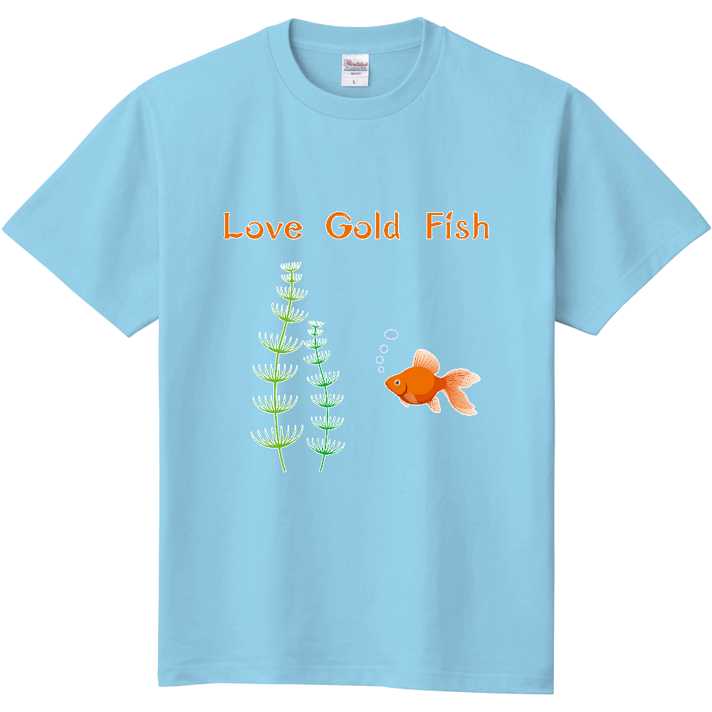 金魚 Tシャツ<シンプル・前面>