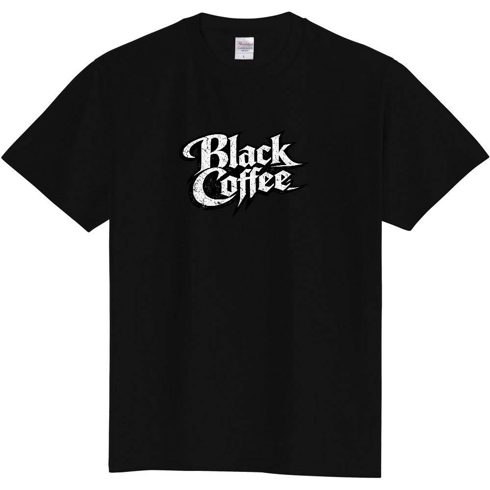 BLACK COFFEE Gothic Logo T-shirt