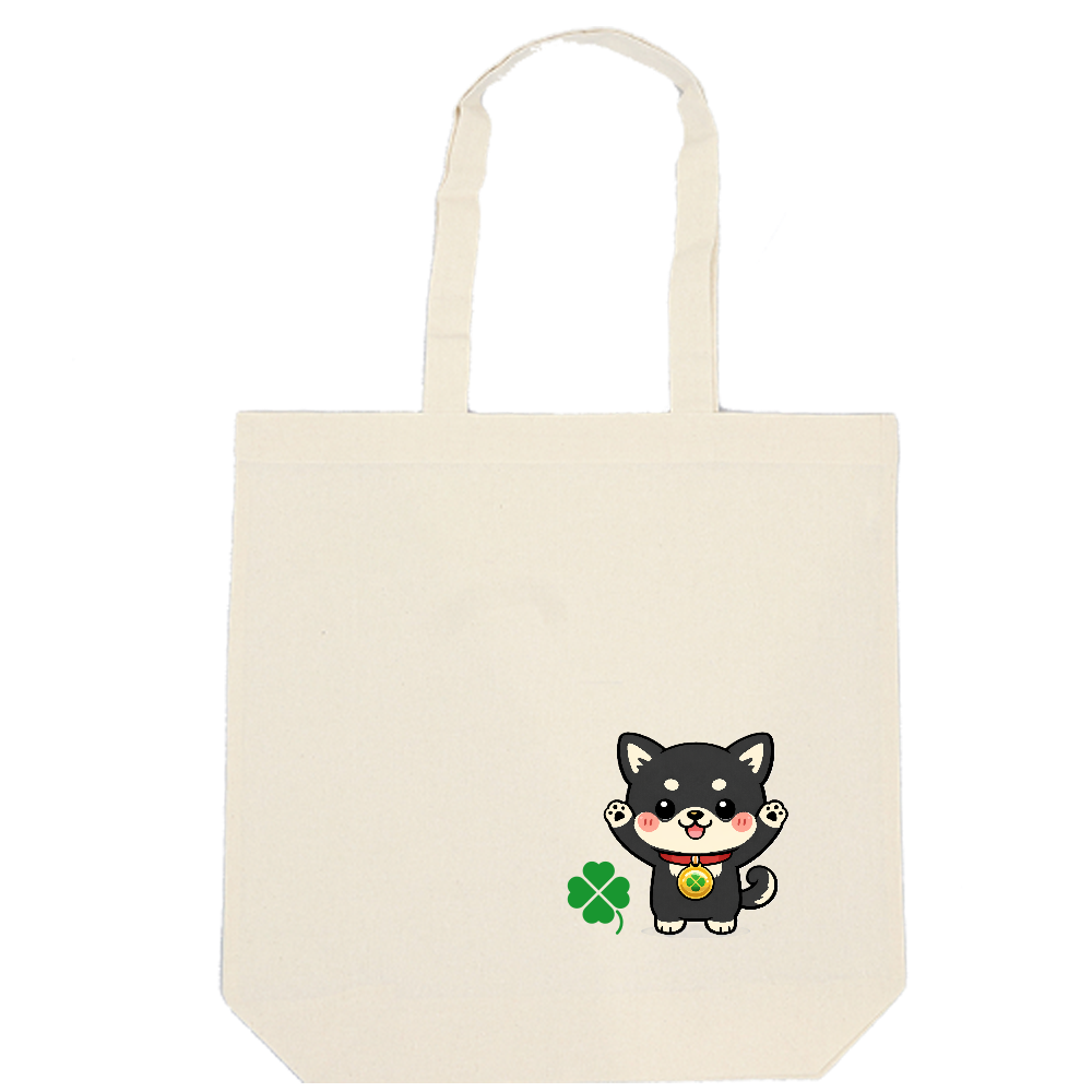 コットン厚手マチ付トート(L)