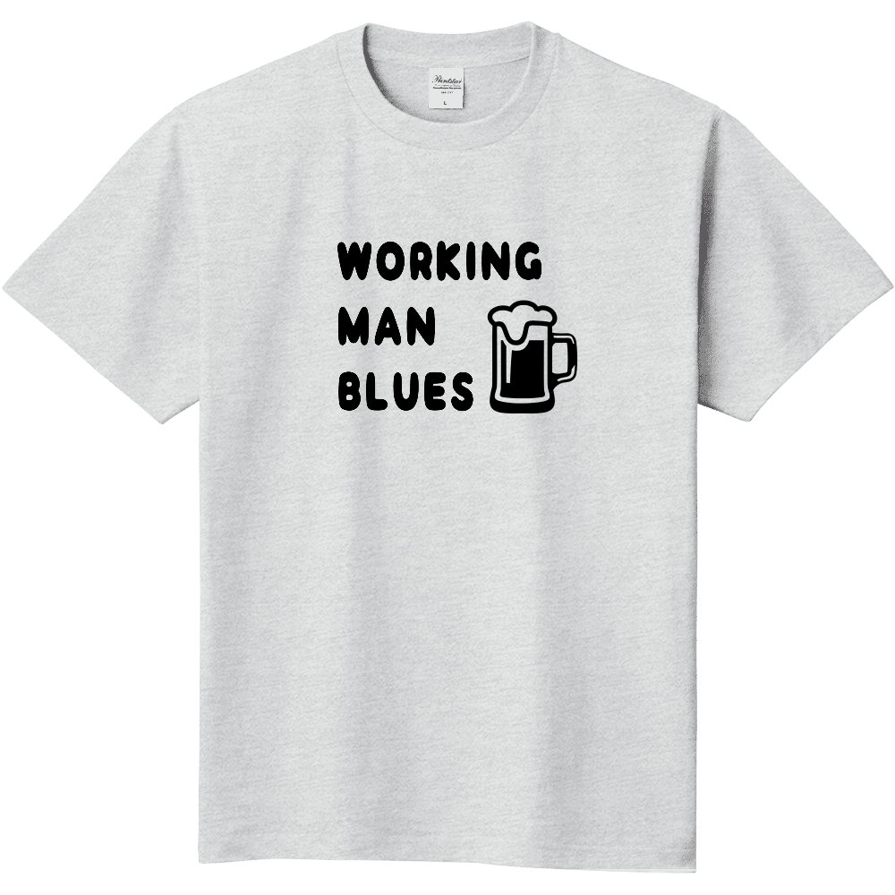 WORKING MAN BLUES (ワーキング・マン・ブルース)定番Tシャツ(アッシュ)