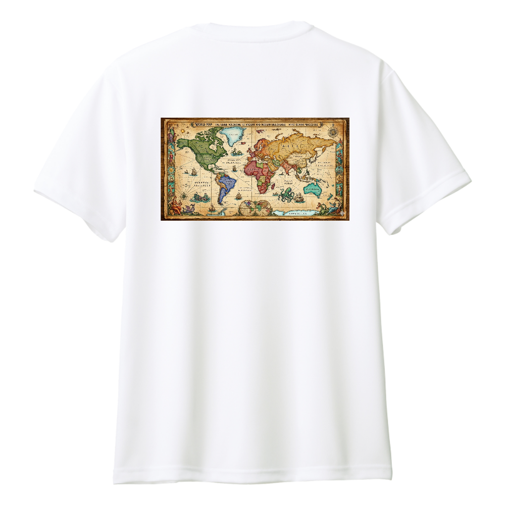 ドライTシャツレトロ地図