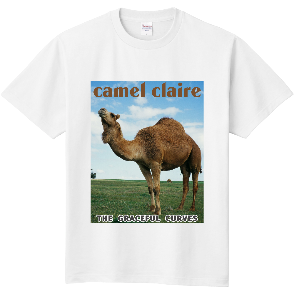 海外の女性雑誌風Tシャツ<前面>