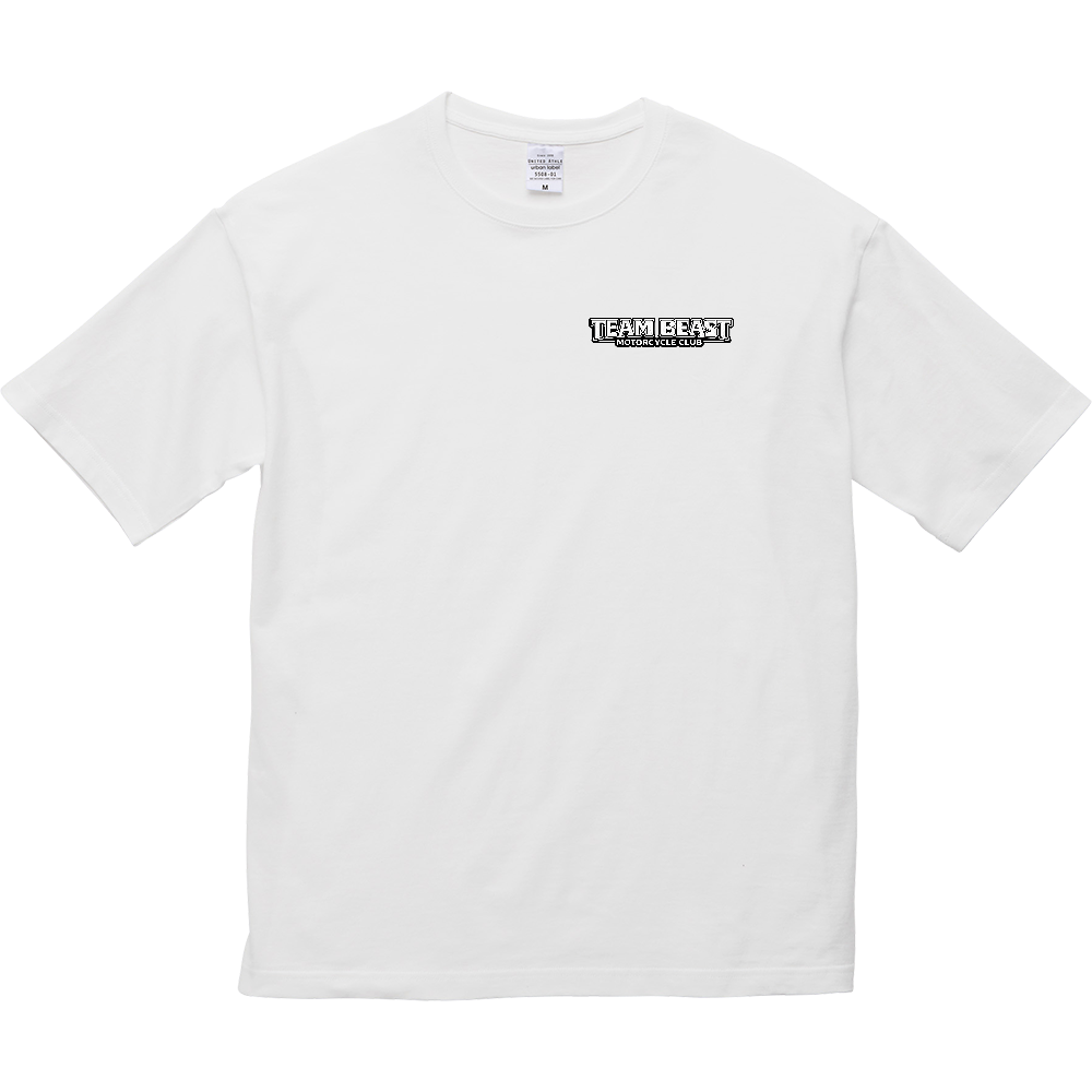 TEAM BEAST ｼﾝﾌﾟﾙ盾ﾛｺﾞ 5.6オンス ビッグシルエット Ｔシャツ