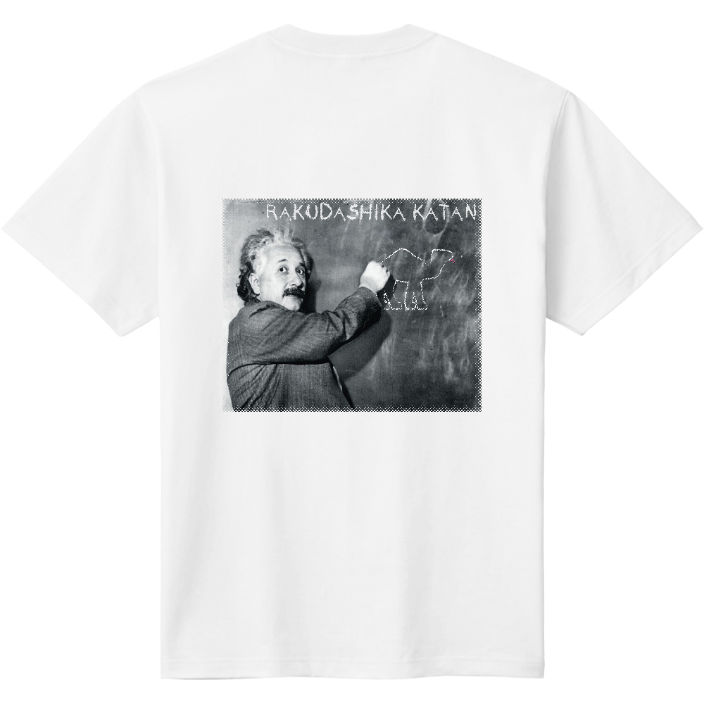 アインシュタインTシャツ<ベロ出しラクダ・背面>