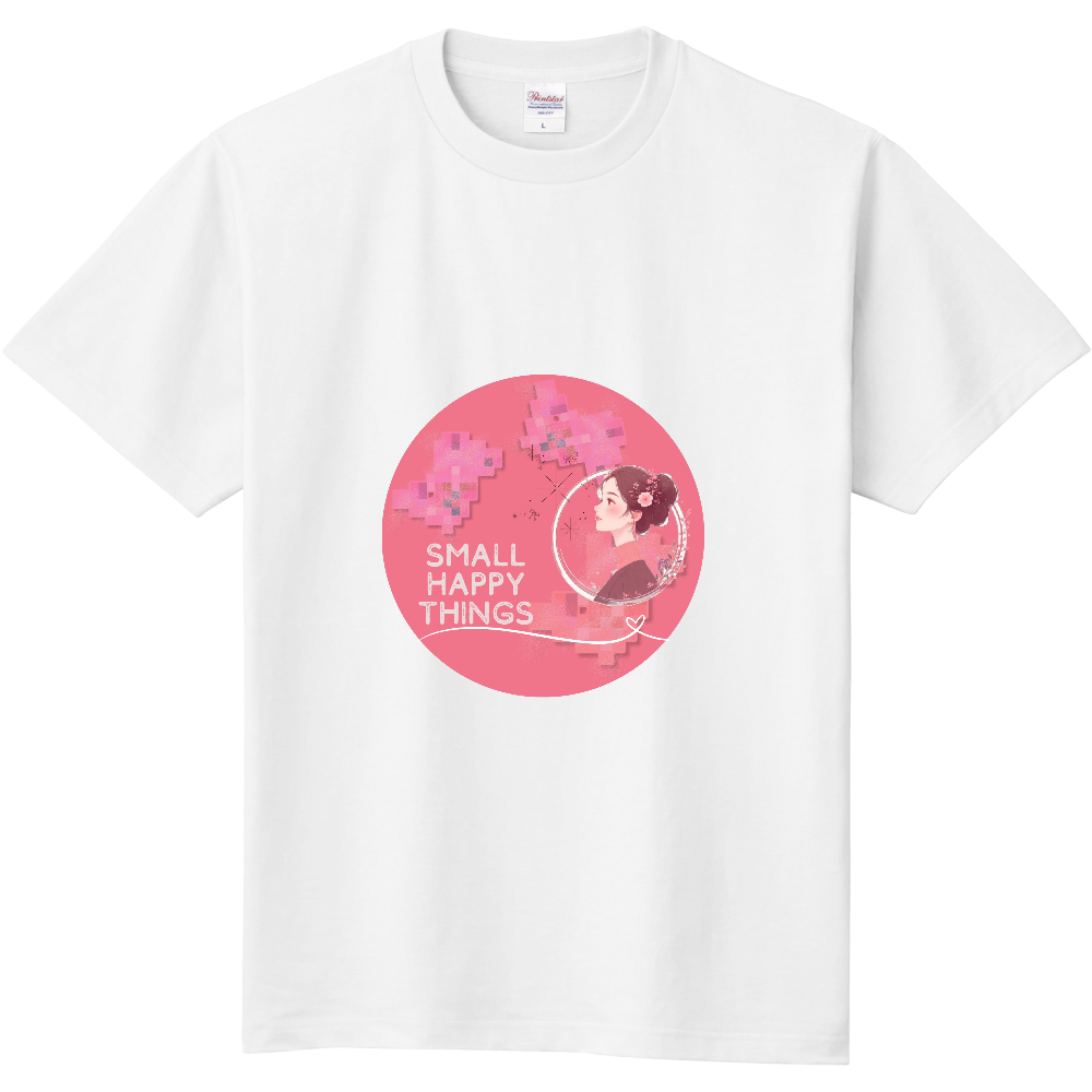 SMALL HAPPY THINGS - ノスタルジックピンク Tシャツ