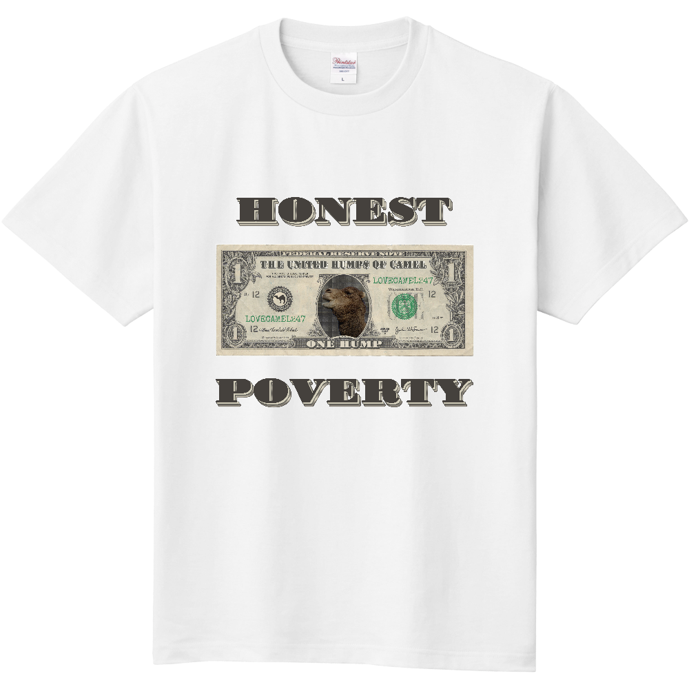 1ドル紙幣風Tシャツ<1枚・前面>