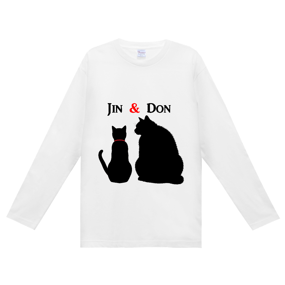 Jin&Don 黒猫長袖Tシャツ