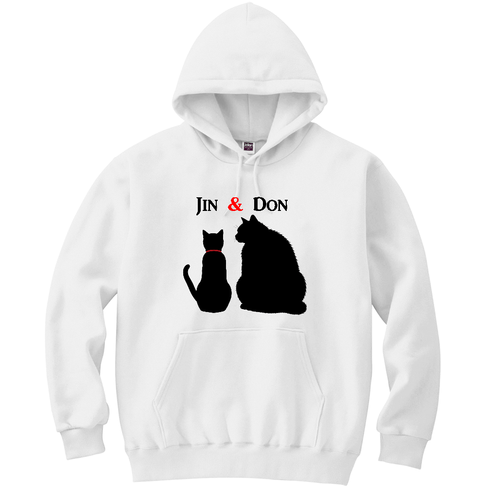 Jin&Don 黒猫パーカー