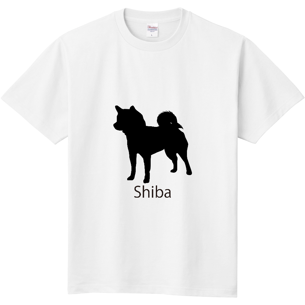 柴犬のシンプルシルエットマーク
