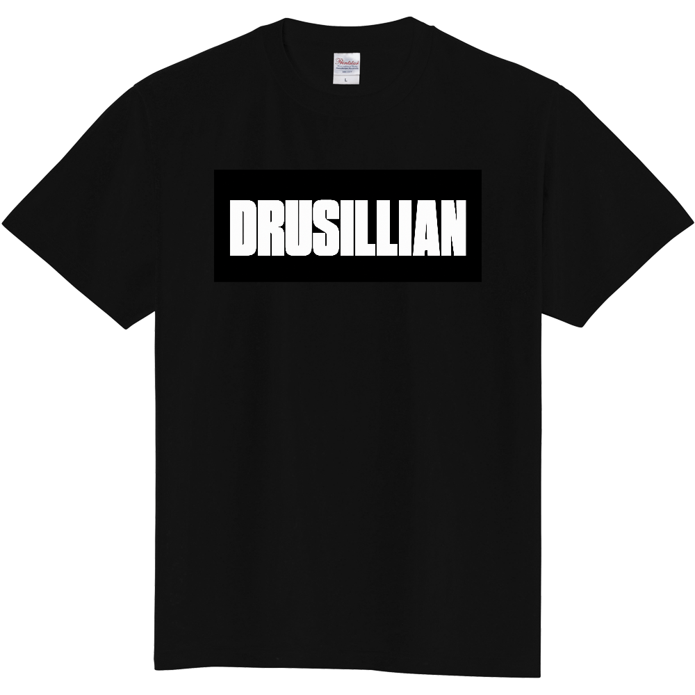 DRUSILLIAN 黒ロゴ　バック薔薇