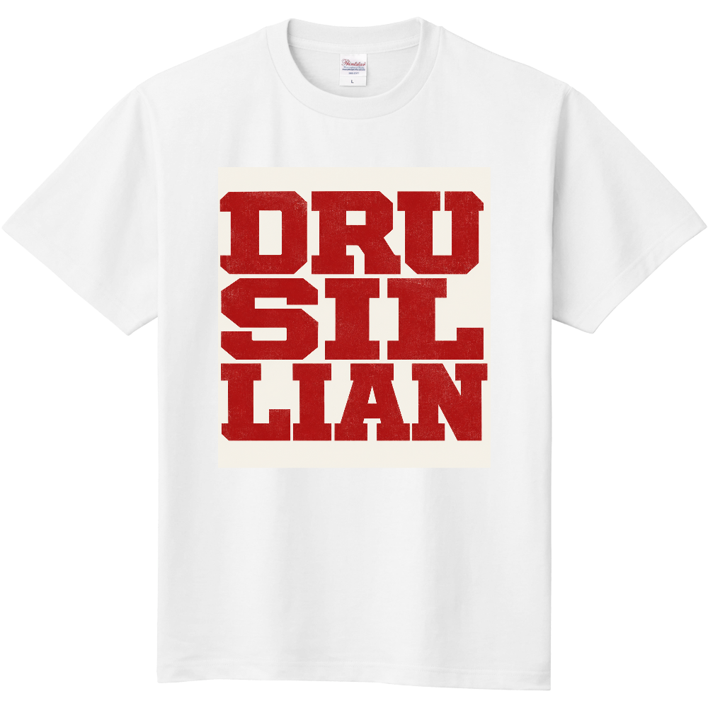 DRUSILLIAN 白ロゴ 赤文字CELL