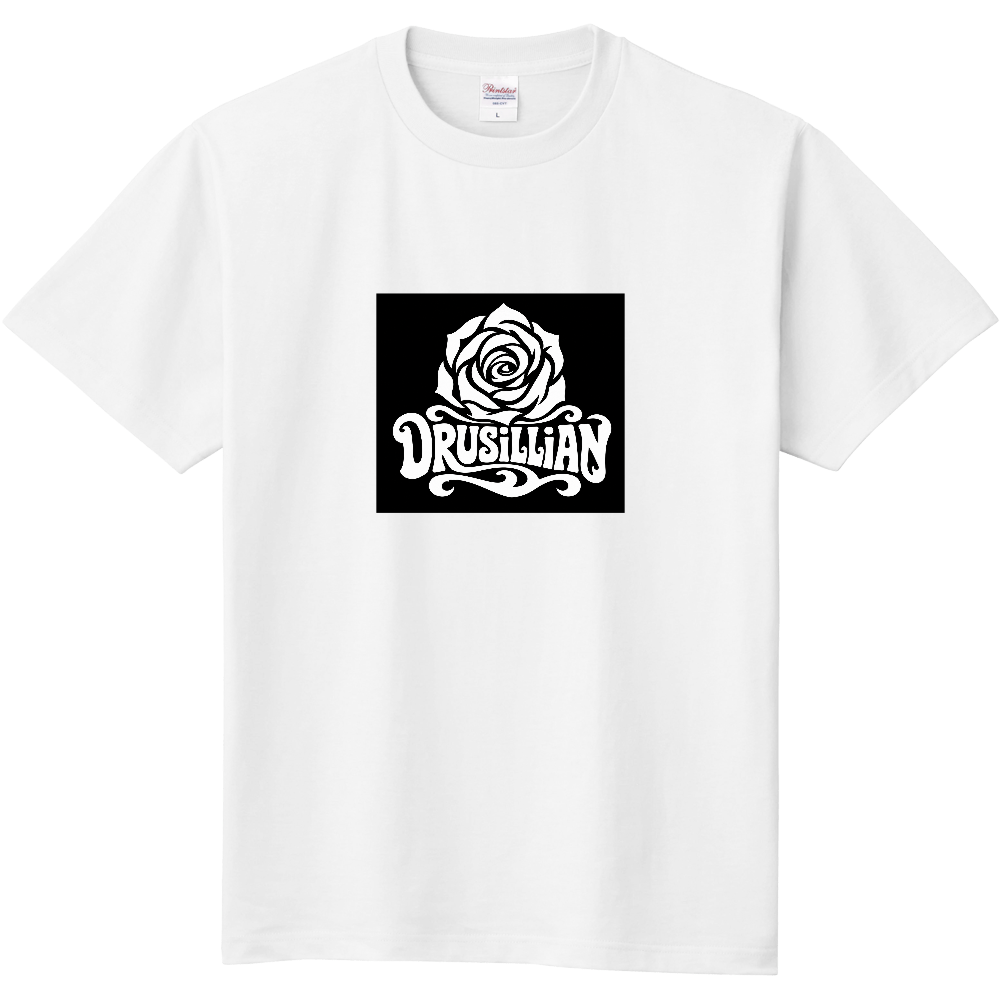 DRUSILLIAN 白ロゴ 薔薇ロゴ