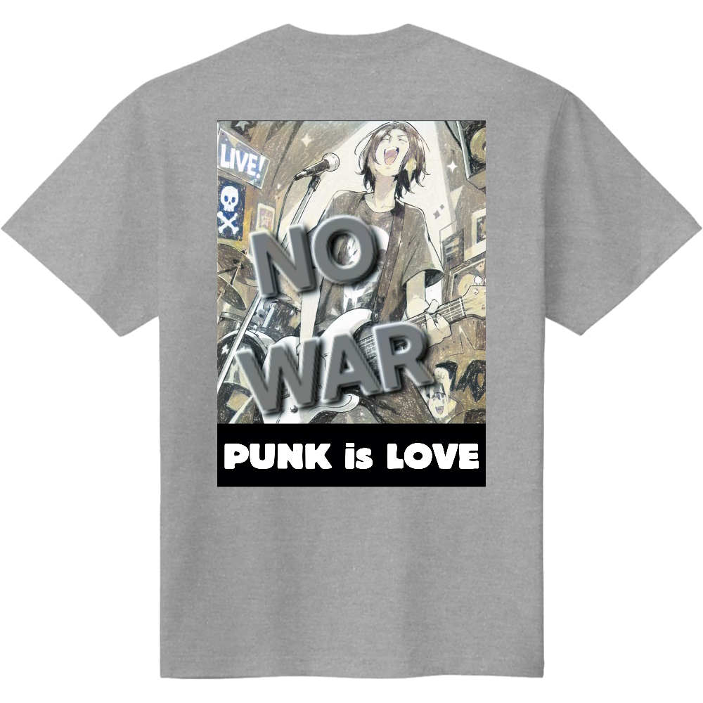 PUNK is LOVE   Tシャツ