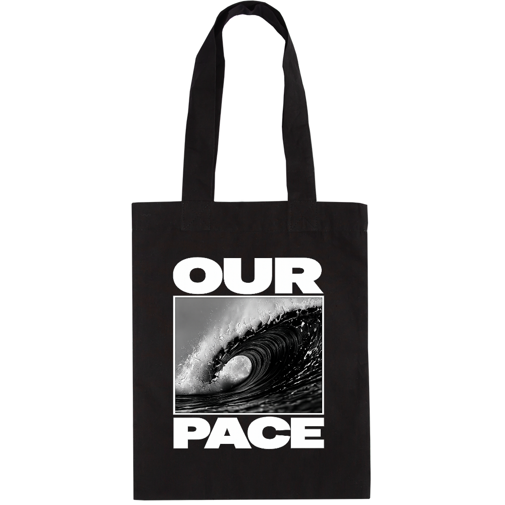 OUR PACE TOTE BAG（BLACK）