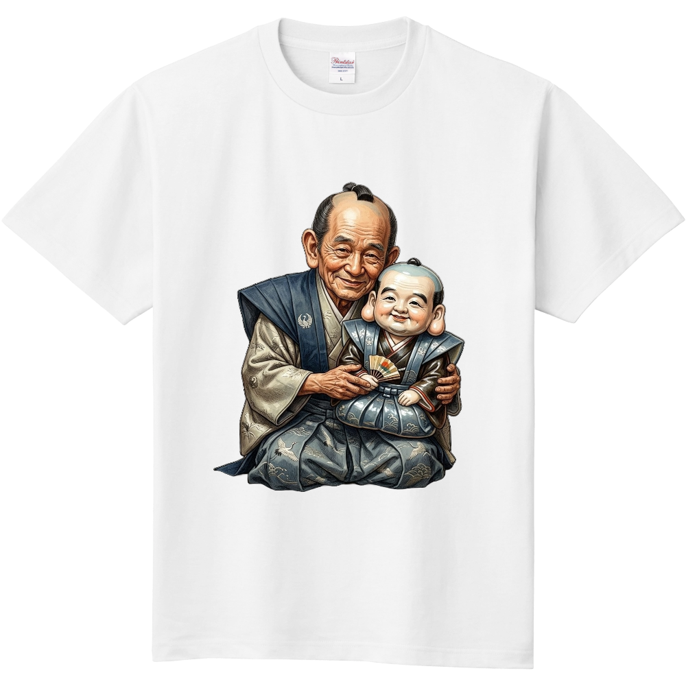 御本人と一緒(福助人形)