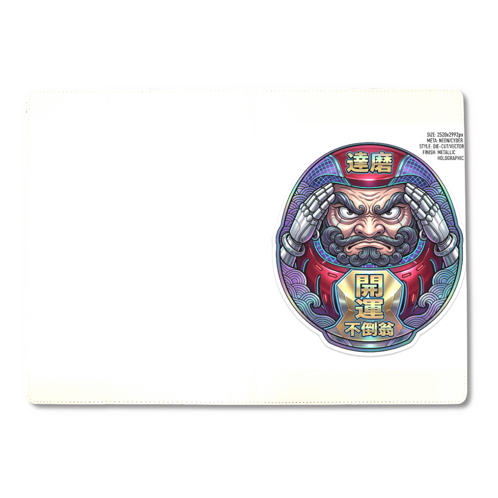 北斎メタリック浮世絵達磨タブレットケース
